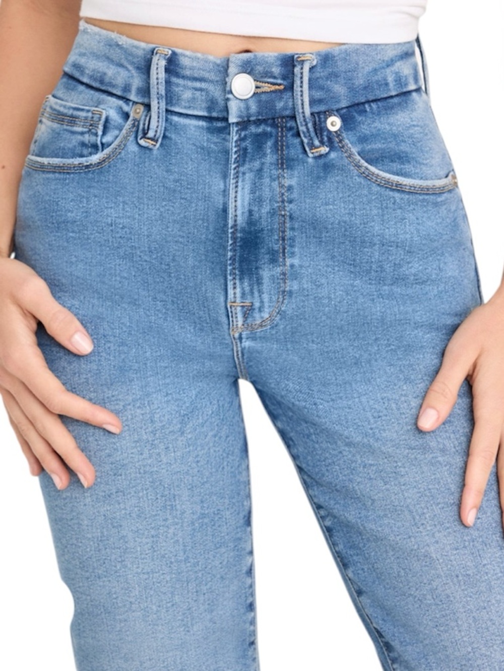 Good American Always Fits Good Legs Straight Jeans size 20-26 - Picture 4 of 10